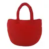 Nueva colección Otoño/Invierno 2026: Bolso de mano minimalista de color liso para mujer, bolso tote pequeño, adecuado para el trabajo y los desplazamientos, bolso acolchado de algodón estilo coreano