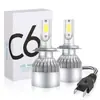 Fonte transfronteiriça C6 led farol farol h4 farol H7 H11 9005 36W carro led farol