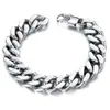 Opk Joyería al por Mayor Suministro Transfronterizo Pulsera de Cadena Cubana de Acero de Titanio para Hombre Estilo Retro Moda Tendencia Joyería de Mano de Acero Inoxidable