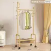 Perchero de pie para el hogar, móvil, interior, dormitorio, colgador de ropa, estante de balcón, tendedero, simple