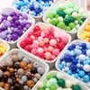 25g Acrílico Mixto Macarrón Redondo Cuentas Sueltas Hecho a Mano DIY Materiales para Ensartar Pulsera Cadena de Teléfono Accesorios