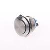 Fornecimento 16mm19mm parafuso pé auto-reset cabeça plana cabeça alta esférico impermeável interruptor de botão de metal impermeável