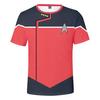 Camiseta Anime Star Trek Tripulación Nivel Inferior 2020 Estampada en 3D Casual Adulto Niños Hombres y Mujeres Manga Corta