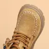 Botas de Moda con Borlas para Niñas Otoño e Invierno 2025 Nuevos Niños Medianos y Grandes Moda Birkenstock Botas Martin Botines Cortos de Princesa para Niñas Pequeñas