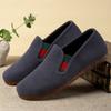 Zapatos de tela antiguos de Beijing para hombre, de pana, informales, de suela suave, antideslizantes, transpirables, cómodos y ligeros, ideales para personas de mediana edad y mayores que trabajan.