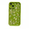 Capa de Celular Elegante de Rattan Floral Mais Vendida da Amazon Adequada para Apple 17Pm Novo Modelo Anti-Queda Capa de Silicone Fosco
