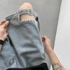 Shorts de Mezclilla Rotos para Hombre Verano Estilo Americano High Street Sentido del Diseño Pantalones de Nicho Marca de Moda Sueltos Talla Grande Pantalones
