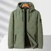 Chaqueta de Algodón Gruesa de Nuevo Estilo Otoño e Invierno con Forro Polar, Talla Grande, Holgada para Hombre, Abrigo de Algodón Cálido de Moda Casual con Múltiples Bolsillos -818 Algodón