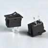 Interruptor basculante para barco KCD11 Mini 10*15 para electrodomésticos, 2 pines, 2 marchas, blanco y negro