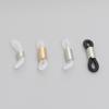 Cadena para gafas de material con cuentas DIY, cuerda para gafas, anillo antideslizante de silicona, accesorios para gafas, material de silicona grande