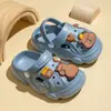 Sapatos infantis de verão de desenho animado fechados para pais e filhos, para meninos e meninas, bebês grandes, médios e pequenos, antiderrapantes, EVA, sem odor