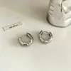 Pendientes Retro Europeos y Americanos Brillantes Geométricos Irregulares en Forma de U y Forma de Diamante para Mujer, Pendientes Versátiles de Lujo Ligero de Gama Alta