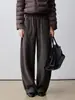 Pantalones Deportivos Casuales de Forro Polar Th~Row de Moda Relajados Ligeros Desestructurados con Cintura de Cordón Ligeramente Curvos Sin Costura Lateral