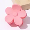 Pinza de Garra Floral Escarchada Popular de Tamaño Mediano Transfronteriza, Pinza de Tiburón Básica Versátil para la Parte Posterior de la Cabeza, Pinza para el Cabello para Media Cola de Caballo