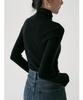 SS STUDIO máquina de lavar pesada lã gola alta malha camisa de base feminina outono inverno camisa de base top