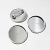 Gema del tiempo de 25 mm de diámetro interior, 2,5 g de hierro, base para broche, joyería, accesorios de bricolaje