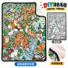 Manta de Siesta con Graffiti Engrosada de Lana de Cordero Venta Caliente Transfronteriza Manta para Niños DIY Doble Cara Creativa Hecha a Mano Manta para Colorear