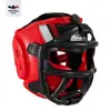 Casco de Boxeo con Máscara Protección para la Cabeza de PU para Adultos y Niños, Entrenamiento Profesional para Muay Thai, Casco de Boxeo Resistente al Desgaste