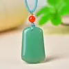 Natural Dongling jade nada marca pingente atacado pão verde marca masculino e feminino gota de água jade pingente fornecimento ao vivo