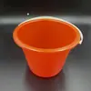 Cubo de plástico rojo para pintar, cubo para productos químicos, cubo para pintura de látex, cubo experimental, cubo para playa.
