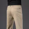 Pantalones Casuales de Otoño e Invierno para Hombre Pierna Recta de Negocios Sueltos Elásticos Modernos Pantalones Largos 2026 Nuevos Pantalones de Vestir de Algodón Puro para Hombre