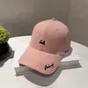 Gorra de Béisbol Dura con Visera Ancha para Hombres y Mujeres, Diseño Coreano para Circunferencia de Cabeza Grande, con Letras Bordadas, Protección Solar Pequeña que Muestra el Rostro