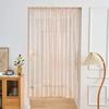 Cortina Translúcida Cauda de Fênix com Renda Francesa Sonhadora Mais Vendida no Taobao, à Prova de Mosquitos, com Contas, Sem Furos para Quarto e Sala de Estar