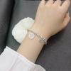 Pulsera Fu redonda de plata esterlina s925 para mujer, con incrustaciones de diamantes, cuerda elástica de moda nacional, cuentas redondas, pulsera para mujer, venta al por mayor de fábrica