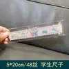 Saco Transparente Espesso de PVC em Tira Longa Autovedante Bolsa de Armazenamento para Colar Grampo de Cabelo Selado Relógio Pincel de Maquiagem Pente Embalagem