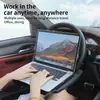 Tábua de Mesa Pequena para Volante de Carro, Caixa de Armazenamento Multifuncional para Frestas de Carro, Mesa de Escritório para Computador no Carro, Porta-copos
