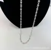 Collar de Cadena con Hebilla de Herradura en Forma de U Pequeña Brillante Marca T para Mujer, Lujo Ligero, Unisex, Versátil, Artesanía de Alta Calidad, Versión Premium