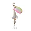 Nova isca de lantejoulas rotativas de cor de flecha de fogo de micro-objeto 6,5 cm/5,5 g com manivela de metal, lantejoulas simples/terno