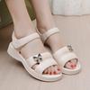 Sandalias para Mamá Verano 2025 Nuevas de Exterior Planas Suela Gruesa Impermeables Suela Suave Antideslizantes de Moda Versátiles Sandalias para Mujer