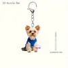 Novo Acrílico Plano Azul Colete Cachorrinho Pingente de Carro Decoração de Casa Pingente Transfronteiriço