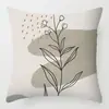 Funda de almohada artística abstracta Morandi personaje de línea cojín suministros para el hogar almohada transfronteriza sofá decoración simple