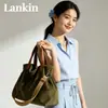 Bolsa Tote de Gran Capacidad Casual para el Trabajo Estilo Coreano INS de Colorido Bloqueado Nueva de Primavera, Bolso de Hombro de Pana de Moda