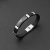 2025 Nueva Pulsera de Silicona Letras Inglesas Joyería de Pareja de Alta Gama Fabricante de Fuente Exclusiva Transfronteriza