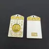 Novo Pingente Sólido Retro da Fortuna com Placa Redonda Banhada a Ouro, Colar Estilo Chinês de Paz e Alegria para Homens e Mulheres