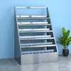 Estante para Sala de Té Taller de Fábrica 304 Estante para Tazas de Té Acero Inoxidable Multicapa Portavasos de Agua Estante de Almacenamiento para Termos