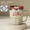 Caneca de Aço Inoxidável 304 para Coca-Cola com Tampa Caneca de Café Conveniente Caneca de Água Doméstica Caneca de Chá Alta Aparência Caneca de Boca para Estudante