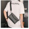 Bolso de Hombro a Cuadros de Nuevo Estilo Casual Estilo Coreano para Hombre a la Moda Bolso Cuadrado Pequeño Moderno Bolso Cruzado Bolso Mensajero Urbano para Hombre Moderno