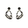 Pendientes Colgantes de Acrílico con Estampado de Leopardo E14207 para Mujer, Aretes de Botón de Personalidad de Nicho Transfronterizo, Pendientes Elegantes de Lujo Ligero de Gama Alta