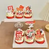 Decoração de Bolo Panda Topper Celebração do Dia Nacional de 2026 Viva a Pátria Acessórios de Decoração para Feriados