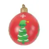 Decorações de Natal Infláveis Transfronteiriças 60cm Bola de Natal Inflável Bola de Natal Luminosa Decoração de Natal