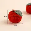 Tejido de lana a crochet hecho a mano Ping An Joy Colgante de pareja DIY Llavero Accesorios de joyería al por mayor
