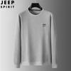 Camiseta folgada masculina JEEP SPIRIT para outono, nova camiseta masculina de manga comprida, casual, com lapela, gola redonda, manga comprida