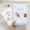 Espejo de Maquillaje Plegable, Lindo y Femenino, Portátil para Retoques Sobre la Marcha, Espejo Pequeño Plegable con Tapa para Escritorio de Dormitorio