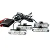 Clip de luz estroboscópica para coche de fábrica, luz de advertencia estroboscópica, control remoto con cable, uno para cuatro luces LED de 12