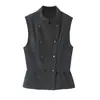 Falda Corta de Botones de Nueve Puntos Elegante de Moda para Mujer Estilo Europeo y Americano Transfronterizo 2026 con Top de Tirantes en el Dobladillo 7709333