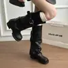 Botas de Pierna Desmontable para Mujer Modelo Nuevo 2026, que Aumentan la Altura, Botas de Pierna Recta Convertibles, Botas de Tacón Grueso hasta la Pantorrilla de Uso Bidireccional